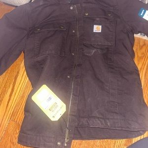 Boys carhartt waterproof jacket size small. Never worn